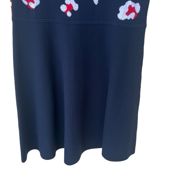 NWT RED Valentino Leopard Intarsia Short-Sleeve Dress, Size Large - Picture 8 of 11